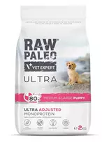 RAW PALEO Ultra Medium & Large Puppy Kiauliena (Pork) 2 kg
