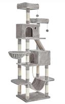 nameli katei - Feandrea Draskyklė namelis XXL, 206 cm, šviesiai pilka (Light Grey) - 1 nuotrauka