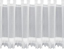 Dieninė užuolaida, virtuvei Katrin, baltos, 150 cm x 60 cm