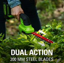greenworks akumuliatoriu - Greenworks Grass Shrub Shears G24SHT, be akumuliatoriaus - 6 nuotrauka