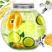 Excellent Houseware Indas su kraneliu, stiklas, 5.5 l, Skaidrus (Transparent)