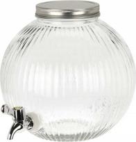 limonadai - Excellent Houseware Indas su kraneliu, stiklas, 5.5 l, Skaidrus (Transparent) - 2 nuotrauka