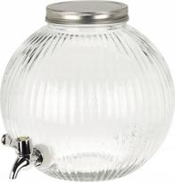 limonadai - Excellent Houseware Indas su kraneliu, stiklas, 5.5 l, Skaidrus (Transparent) - 3 nuotrauka