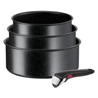 tefal puodai - Tefal INGENIO BLACK STONE L3998902 puodų rinkinys 4 vnt. Juodas (Black) - 1 nuotrauka