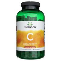Swanson Vitaminas C su rožių klubais 1000 mg - 250 kapsulių