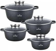 puodai zilner - Zilner Marmurinių puodų rinkinys 16/20/24/28 cm ZL-8900 - 1 nuotrauka
