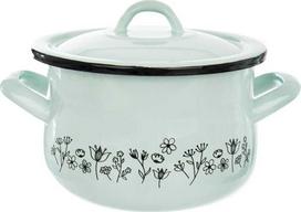 emaliuoti puodai senukai - Orion Emaliuotas puodas su dangčiu mėlynas (Blue) 16 cm, 2.3 l - 1 nuotrauka