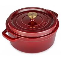 zyle puodai - Zyle Apvalus emaliuotas ketaus puodas ZY01RKI, raudonas (Red) Ø27 cm 5 l - 2 nuotrauka