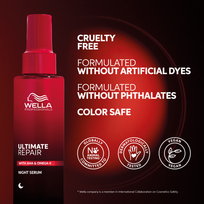 wella ultimate repair - Wella Professionals Ultimate Repair Night Serum naktinis atnaujinamojo poveikio serumas plaukams 30 ml - 5 nuotrauka