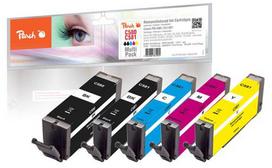 canon 581 - Peach PI100-356 rašalo kasetė 5 vnt. Juoda (Black), Žydra (Cyan), Rausvai raudona (Magenta), Geltona (Yellow) - 1 nuotrauka