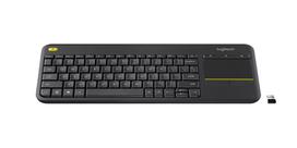 k400 logitech - Logitech K400 Plus Belaidė Klaviatūra Juoda (Black) - 1 nuotrauka