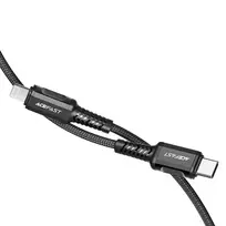usb c pakrovejas 2m - Acefast C1-01 Black - 2 nuotrauka