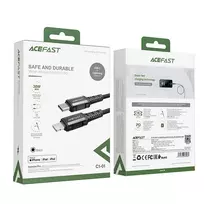 usb c pakrovejas 2m - Acefast C1-01 Black - 4 nuotrauka