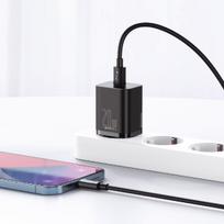 super charger - Baseus, USB 3.0 Type-C, juoda, 20 W - 7 nuotrauka