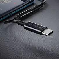 ausiniu laidas c - Choetech AUX003 USB-C į 3.5mm adapteris Juodas (Black) - 12 nuotrauka