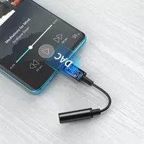 ausiniu laidas c - Choetech AUX003 USB-C į 3.5mm adapteris Juodas (Black) - 13 nuotrauka