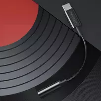 ausiniu laidas c - Choetech AUX003 USB-C į 3.5mm adapteris Juodas (Black) - 14 nuotrauka