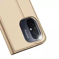 flip telefonas - Dux Ducis "Skin Pro Case Xiaomi Redmi 12C/ 11A" Gold - 10 nuotrauka