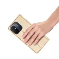 flip telefonas - Dux Ducis "Skin Pro Case Xiaomi Redmi 12C/ 11A" Gold - 14 nuotrauka