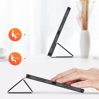 ipad pro 11 m4 deklas - Dux Ducis "Domo Magnet Book Case iPad Pro 11 (2024) A2837| A3006| A2836" Black - 7 nuotrauka