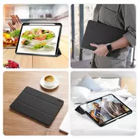 ipad pro 11 m4 deklas - Dux Ducis "Domo Magnet Book Case iPad Pro 11 (2024) A2837| A3006| A2836" Black - 9 nuotrauka