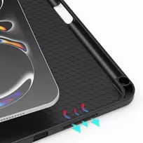 ipad pro 11 m4 deklas - Dux Ducis "Domo Magnet Book Case iPad Pro 11 (2024) A2837| A3006| A2836" Black - 12 nuotrauka