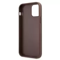 1 12 pro - Guess "GUHCP12M4GMGBR PU 4G Metal Logo Case iPhone 12/ 12 Pro" Brown - 7 nuotrauka