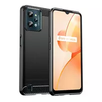 realmi telefonai - Hurtel "Carbon Case Realme C31" Black - 1 nuotrauka