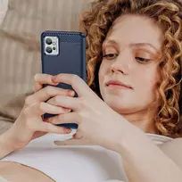 realmi telefonai - Hurtel "Carbon Case Realme C31" Black - 7 nuotrauka
