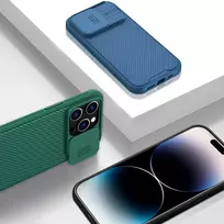 iphone 14 pro case apple - Nillkin "CamShield PRO Hard Case iPhone 14 Pro" Blue - 13 nuotrauka