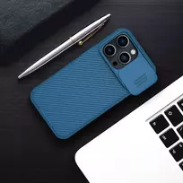 iphone 14 pro case apple - Nillkin "CamShield PRO Hard Case iPhone 14 Pro" Blue - 17 nuotrauka
