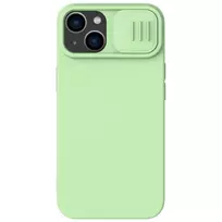 apple iphone 14 silicone case with magsafe - Nillkin CamShield Silky Magnetic Silicone Apple iPhone 14 Plus šviesiai žalias - 2 nuotrauka
