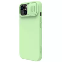apple iphone 14 silicone case with magsafe - Nillkin CamShield Silky Magnetic Silicone Apple iPhone 14 Plus šviesiai žalias - 13 nuotrauka