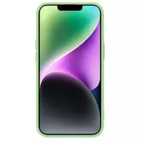 apple iphone 14 silicone case with magsafe - Nillkin CamShield Silky Magnetic Silicone Apple iPhone 14 Plus šviesiai žalias - 14 nuotrauka