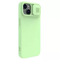 apple iphone 14 silicone case with magsafe - Nillkin CamShield Silky Magnetic Silicone Apple iPhone 14 Plus šviesiai žalias - 15 nuotrauka
