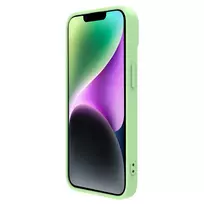 apple iphone 14 silicone case with magsafe - Nillkin CamShield Silky Magnetic Silicone Apple iPhone 14 Plus šviesiai žalias - 17 nuotrauka