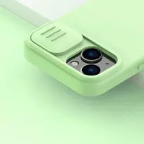 apple iphone 14 silicone case with magsafe - Nillkin CamShield Silky Magnetic Silicone Apple iPhone 14 Plus šviesiai žalias - 19 nuotrauka