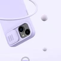 apple iphone 14 silicone case with magsafe - Nillkin CamShield Silky Magnetic Silicone Apple iPhone 14 Plus šviesiai žalias - 22 nuotrauka