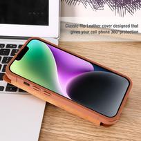 iphone 14 pro deklas odinis - Nillkin "Qin Pro Leather Case iPhone 14 Plus" Black - 6 nuotrauka