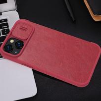 iphone 14 pro deklas odinis - Nillkin "Qin Pro Leather Case iPhone 14 Plus" Black - 7 nuotrauka