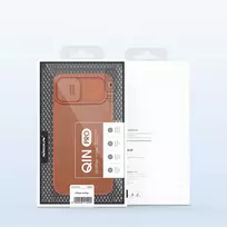 iphone 14 pro deklas odinis - Nillkin "Qin Pro Leather Case iPhone 14 Plus" Black - 14 nuotrauka