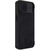iphone 14 pro deklas odinis - Nillkin "Qin Pro Leather Case iPhone 14 Plus" Black - 16 nuotrauka