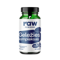 raw powders - RAW POWDERS GELEŽIES KOMPLEKSAS PLUS, 60 kapsulių - 2 nuotrauka