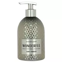 skystas ranku muilas - Vivian Gray Wonderful Pilkas Amber skystas rankų muilas 500 ml - 2 nuotrauka
