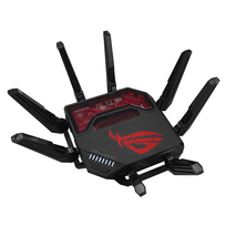 router 2.5g - Asus ROG Rapture GT-BE19000 Tri-band WiFi 7 Juodas/Raudonas - 2 nuotrauka