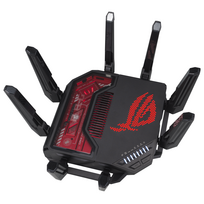 router 2.5g - Asus ROG Rapture GT-BE19000 Tri-band WiFi 7 Juodas/Raudonas - 4 nuotrauka