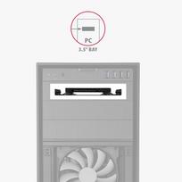 hdd laikikliai - Axagon RHD-125B, juoda - 6 nuotrauka