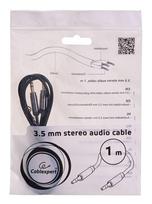 garso cable - Gembird Cable 3.5mm to 3.5mm Black 1m - 4 nuotrauka