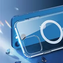 iphone 14 apple deklas magsafe - Dux Ducis "Clin Mag Case iPhone 16 Pro" Transparent - 10 nuotrauka