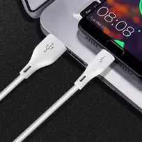 laidai 3a - Dudao L2L USB/ Lightning fast charging data cable 5A 1m white - 7 nuotrauka